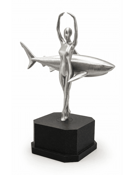 High-detail display trophy 3D printed by TAKT 3D